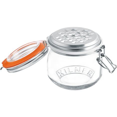 Kilner 233840 Barattolo Vetro con Grattugia, Clear, 15 cm (1/4)