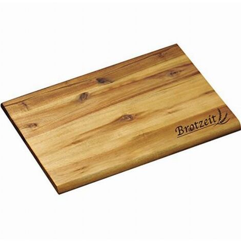 Kesper 28410 Tagliere Pane Tempo in Legno di Acacia, Legno, Marrone, 30 x 20 x 1 cm (1/2)