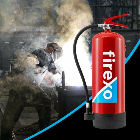 Firexo Estintore (6 Liter) - Fire Extinguisher Per Casa, Cucina, Camper,  Lavoro, Ristorante, Barca, Camino - Estintore a Polvere per Tutte Le Classi