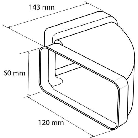 Rectangular Channel Connector 75mm x 150mm with Non Return Valve KP75 Rectangular Channel Connector 75mm x 150mm with Non Return Valve KP75