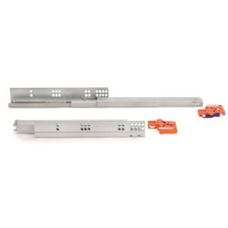 5 Coppie Guide Telescopiche Per Cassetti Con Cuscinetti A Sfere – Estrazione Totale 450 Mm, Acciaio Zincato Carico 35 Kg