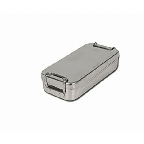 GIMA 26668 Scatola Acciaio Inossidabile, con Manici, 18 x 8 x H 4 cm (1/3)
