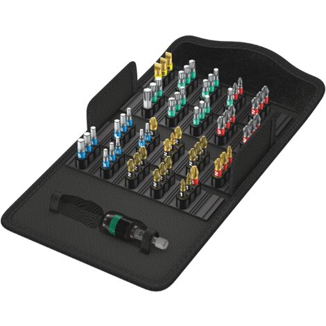 Wera 05057441001 Assortimento di Bit, Set di 61 Pezzi, Multi-colour