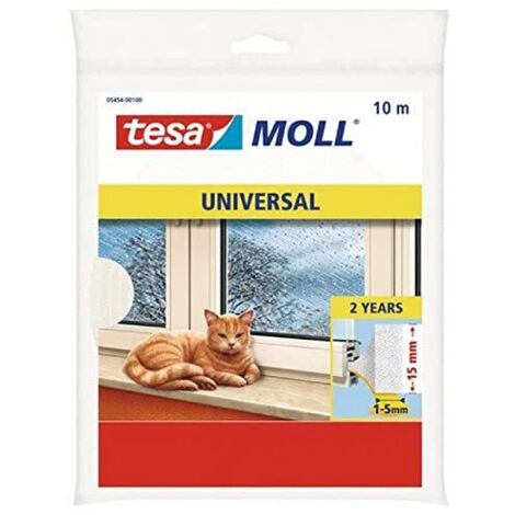 tesa 05454-00100-01 Guarnizione adesiva tesamoll® Universal Bianco (L x L) 10 m x 15 mm 1 pz. (1/4)