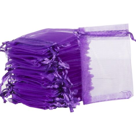 100 Sacchetti In Organza Per Bomboniere – 10x12 Cm, Colori Misti, Con Coulisse, Ideali Per Gioielli, Caramelle E Piccoli Regali
