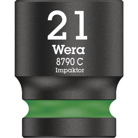 Wera 05004578001 Chiave a Bussola 1/2", Verde, 21.0 Mm (1/4)