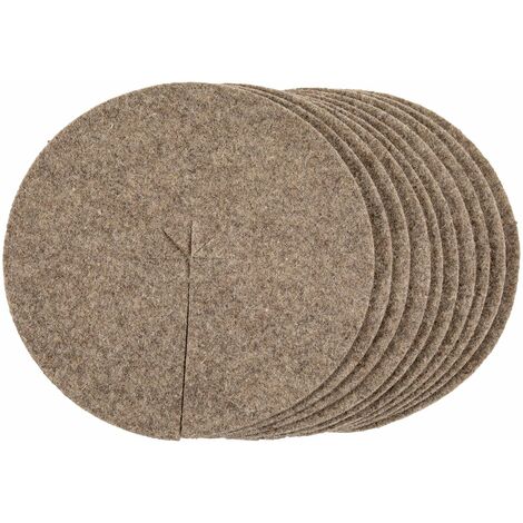 La cordeline ACJN10LE-L10 - Dischi per pacciamatura, in lana, diametro 30 cm, colore: naturale
