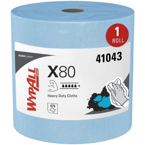 Panni Industriali WypAll X80 - Rotolo Da 475 Pezzi Per Pulizie Pesanti