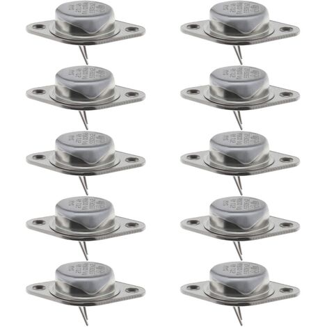 ECSiNG 10pcs 2N3055 Transistor di potenza NPN 15A 100V 115W Transistor ad alta potenza NPN 2N3055 Transistor per circuiti di alimentazione serie e controller di arresto (1/5)