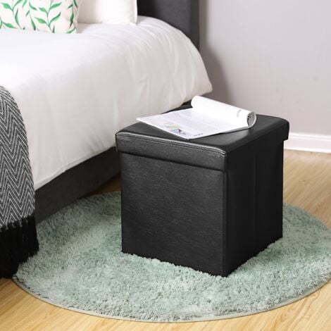 Pouf Contenitore Pieghevole 38cm - Cassapanca Con Capacità 43L | Porta Fino A 300kg | Per Soggiorno O Camera - Foto 5