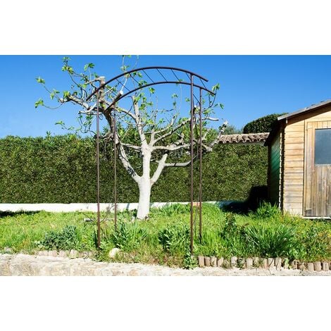 Louis Moulin 3416 Ponte arco giardino metallo ferro invecchiato, 148 x 207  cm