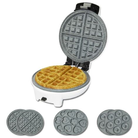 Cecotec Fun Gofrestone 3in1 Waffle, 700 watt di potenza, rivestimento in pietra ecologica, piastre intercambiabili per ciambelle, muffin e waffle (1/10)