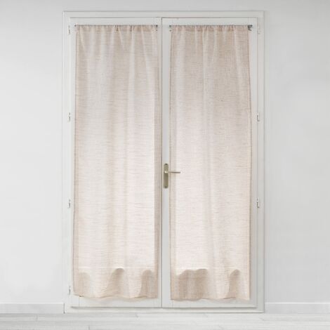 Douceur d'Intérieur Milza - Coppia dritta passante, 2 x 70 x 200 cm, colore: Beige