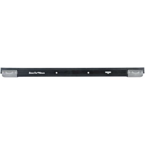 Unger ErgoTec ES45G - Tergicristalli (larghezza 45 cm, con guida a S e gomma verde, pulizia per finestre senza aloni