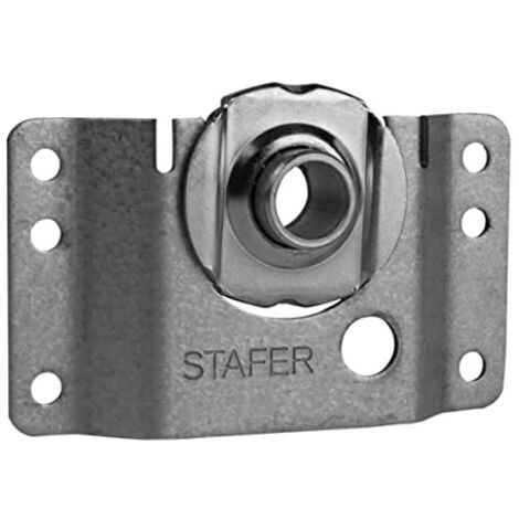 Schellenberg 10251 Muro con Cuscinetto a Sfera Maxi, Montaggio Rullo Ottagonale nel cassonetto per tapparelle avvolgibili, Grigio, Ø 42 mm