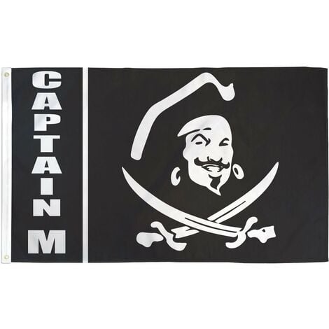 AZ FLAG Bandiera Pirata Capitano Morgan 150x90cm - Bandiera dei