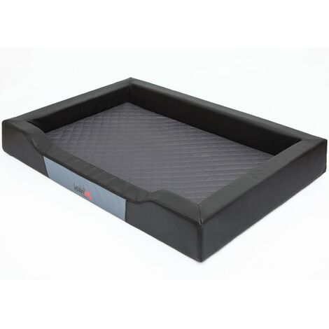 Hobbydog Hundebett Comfort L – 65x50 Cm, Braun Mit Streifen, Wasserabweisend & Waschbar