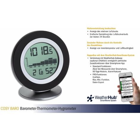 TFA Dostmann WeatherHub - Termometro digitale Barometro Cosy BARO
