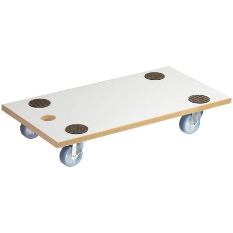 WAGNER Carrello Portapiante MAXIGRIP 39x39x10 Cm - Sottovaso Su Ruote Per Interni/Esterni, Legno FSC, Portata 200 Kg, Made In Germany