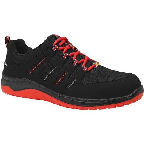ELTEN Maddox Black-Red Low ESD S3, Scarpe Antinfortunistiche Unisex-Adulto, Nero/Rosso, 39 EU (1/4)