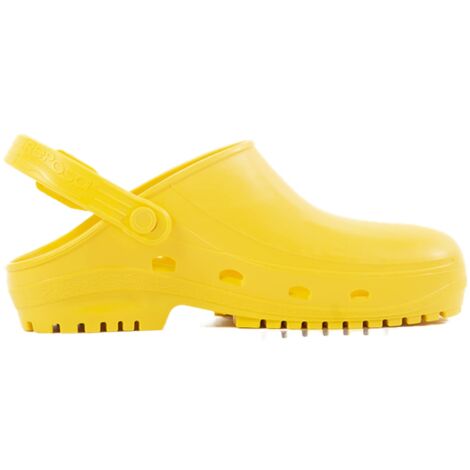 REPOSA Max - Zoccoli Sanitari Donna e Uomo in Gomma con Suola Antiscivolo SRC, Ciabatte Sanitarie Anatomiche con Laccetto Regolabile, Scarpe Sanitarie Sterilizzabili Antishock Traspiranti Leggere