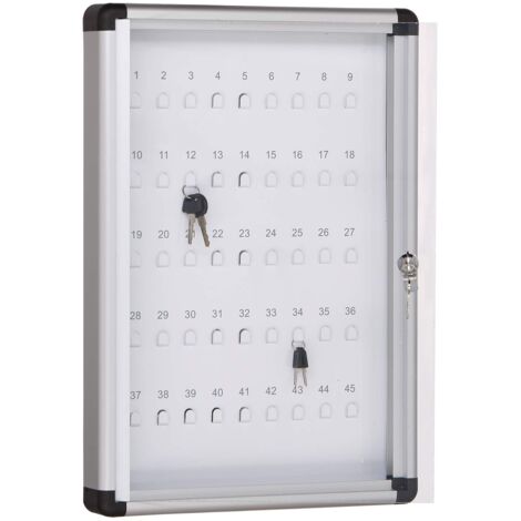 Vetrina Floordirekt 4x A4 Con Cornice Alluminio E Vetro Acrilico | Cassetta Appendibile Con Serratura - Foto 4