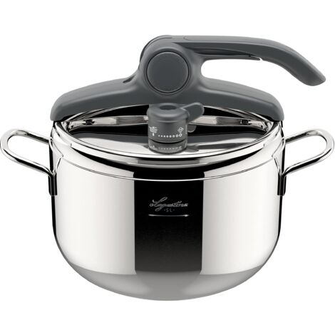 Lagostina Irradial Control Pentola A Pressione 5 L In Acciaio Inox 18/10 Ã˜ 22 Cm, Pentola Induzione E Gas, Coperchio Con Apertura Facilitata, Fondo Irradial Plus Triplo Strato