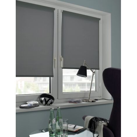 Tenda A Rullo Giorno Antracite - 45x150 Cm - Fissaggio A Incastro - Foto 7