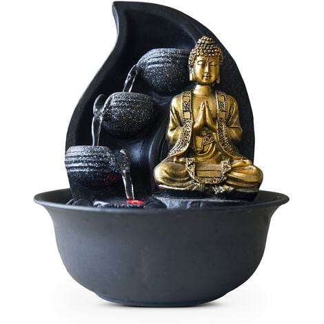 Zen Light - Fontana da interno Praya, con pompa e illuminazione a