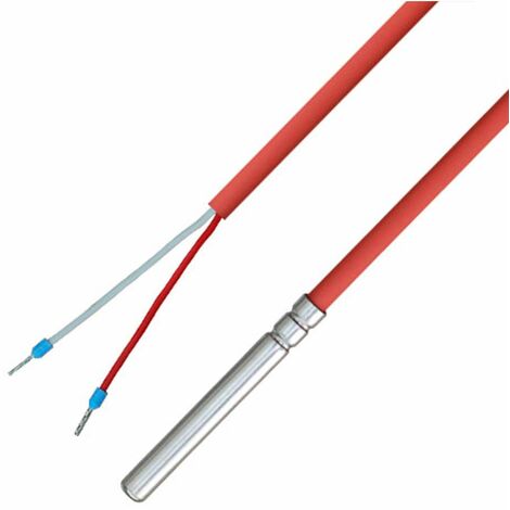 iOVEO 036HS07203 - KTY81-210 - Sonda di temperatura con cavo in silicone fino a 200°C, KTY, KTY10-6, 3 metri