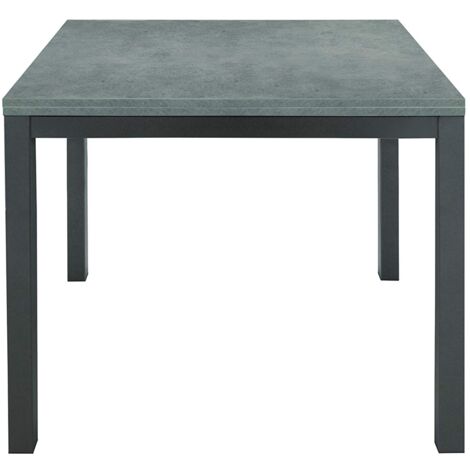 Tavolo grigio in metallo allungabile a libro 90x90cm - 180x90cm