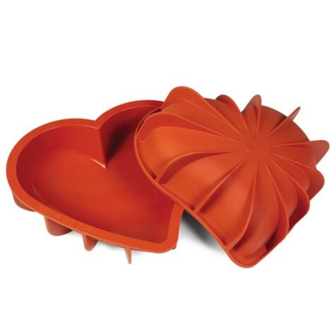 Silikomart Sft211 Cuore Stampi, Silicone, Terracotta