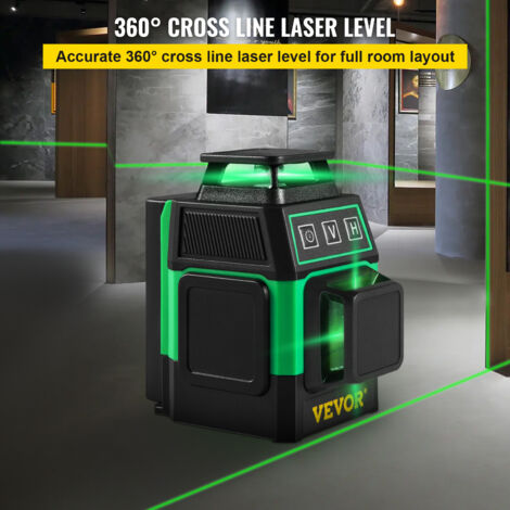 Huepar S03CG Livella Laser Verde 3x360&deg; - Autolivellante Con Base Magnetica