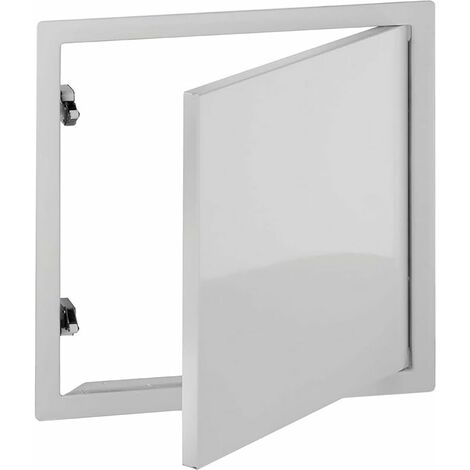 Upmann 20476 - Porta con chiusura a scatto Softline SV 300 X 300 RAL9016, Bianco, 33.5 x 33.5 x 2.5 cm, 1 pezzo (1/2)