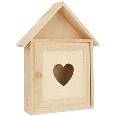 Rayher Ciondolo In Legno A Forma Di Cuore FSC | Diametro 5 Cm | Per Decorazioni, Biglietti E Lavori Creativi Fai Da Te