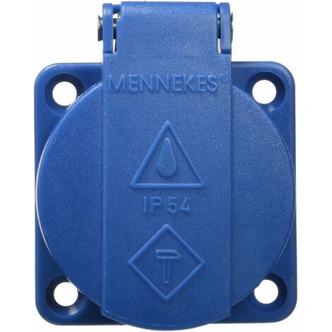Mennekes 101100297 Basi semi incasso CEE, Prese di corrente CEE, 400 V, 50 – 60 hz, 32 A, 5 poli, IP 67, 10 pacchi, Rosso