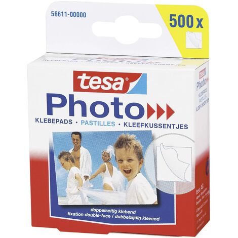 tesa Photo Foto-Klebepads, weiß, beidseitig klebend