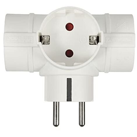 Adattatore 2 Prese Schuko Electraline - Spina Tedesca Con Doppia Uscita | Bianco, Compatto E Affidabile - Foto 8