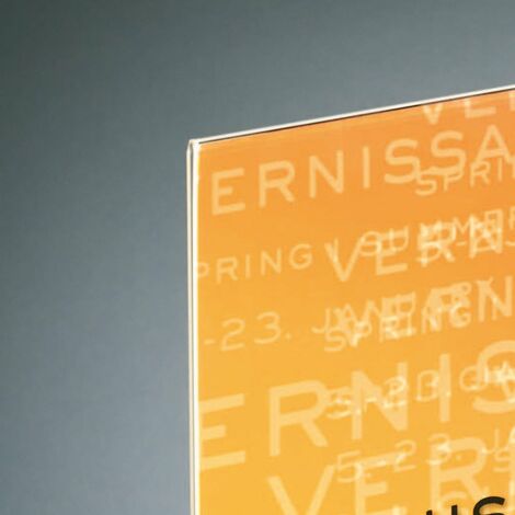 Porta-Avvisi Da Tavolo LED SIGEL Luminous - Per Formato A6 - Illuminato A LED - Base In Acrilico - Foto 4