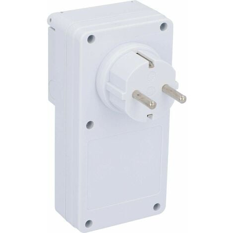 UNITEC Timer con funzione conto alla rovescia per esterni IP 44, analogico,  sicurezza bambini, funzione crepuscolare