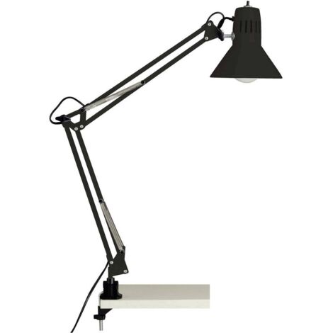 Brilliant Hobby 10802/06 Lampada con morsetto LED (monocolore) E27 40 W Nero