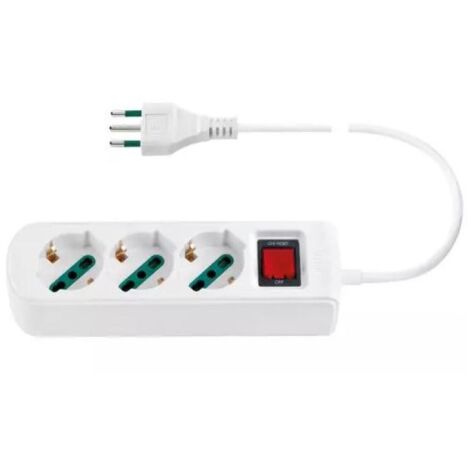 Multipresa Vimar a 3 uscite universale + S11+CBE bianco