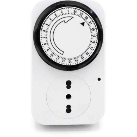 PRESA ELETTRICA CON INTERRUTTORE ORARIO PROGRAMMABILE TIMER 230V 24 ORE  SPINA