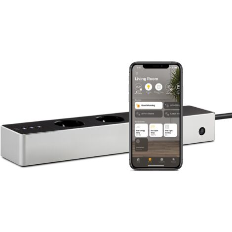 Eve Energy Strip - Presa tripla intelligente e misuratore di energia con protezione da sovratensione e sovracorrente e tecnologia Apple HomeKit (1/5)