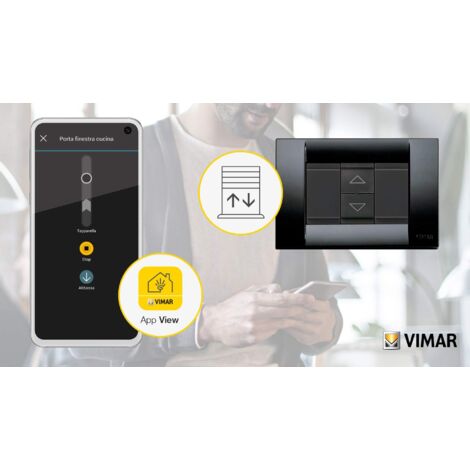 Vimar 16493 Idea Attuatore Connesso View Wireless, Uscita Relè 16A, Bluetooth 5.0 E Zigbee 3.0