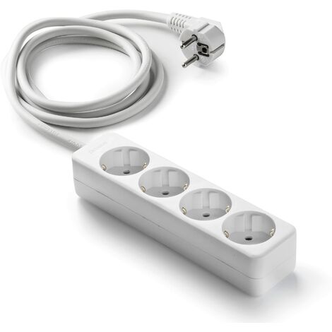 FAMATEL M258255 – Ciabatta senza interruttore a 4 prese TT