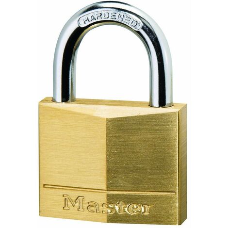 Master Lock 130EURD Confezione da 4 Lucchetti con Chiavi in Ottone, Oro, 4.9 x 3 x 1.2 cm