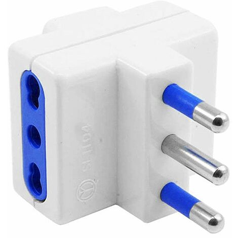TEMPO DI SALDI Adattatore Tripla Spina 16A 2 Presa Bipasso 16A/10A + Presa Bipasso Universale