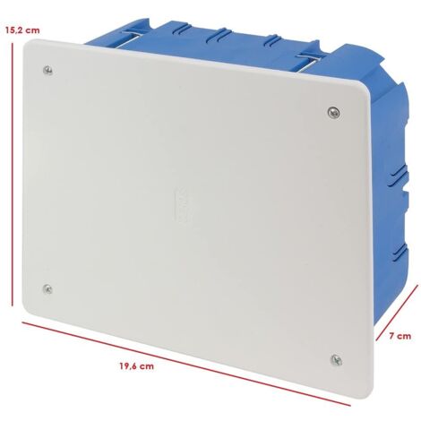 Zulkit Scatola Di Derivazione Elettrica In Plastica ABS Colore Nero 3.15 X 1.97 X 0.83 - 3