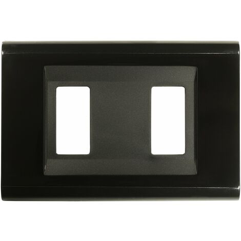 Placca Click 2 Moduli Nero FEB - Elegante E Made In Italy - Foto 8